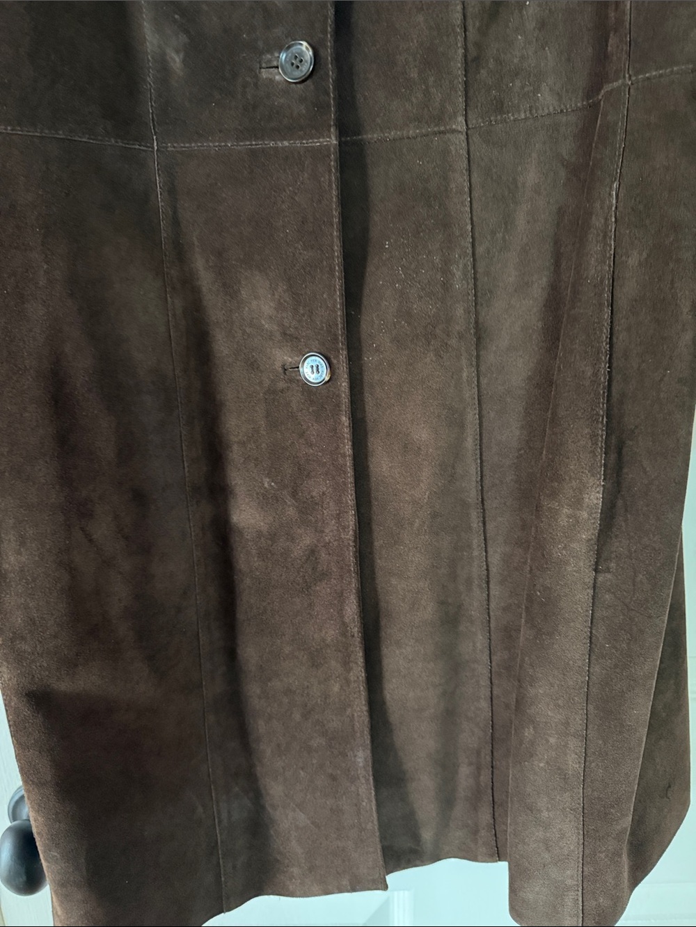Marc New York Brown Suede Button-Front Jacket - Picture 14 of 16